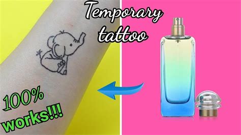 diy fake tattoo perfume|temporary tattoos diy using perfume.